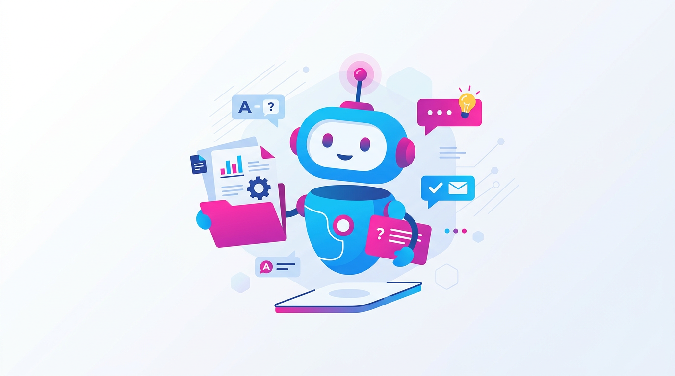 Assist bot - マニュアルから的確に回答するAIチャットボットのイメージ