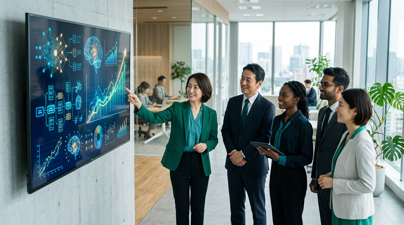 データとAIを見据え、チームで未来に向き合うビジネスシーン